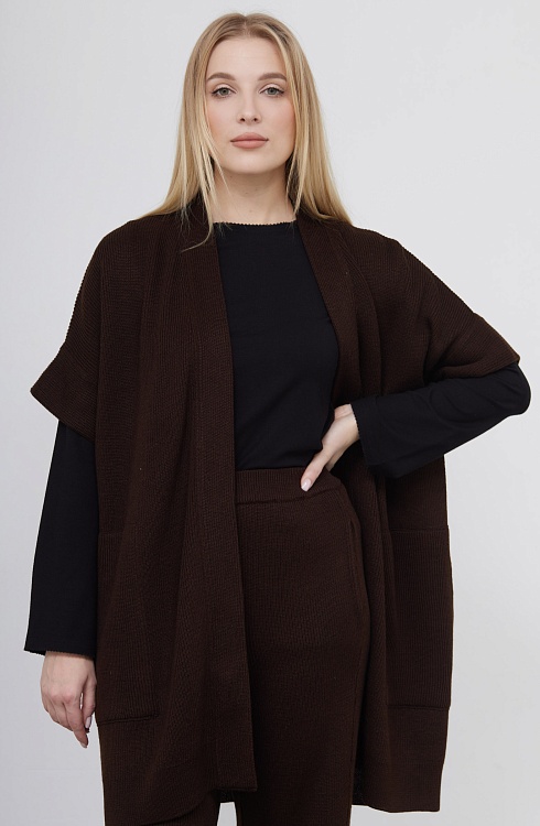 Жилет жен. 380089.33303.1100N Коричневый