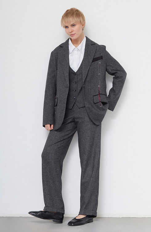 Брюки жен. 324259.11312.8201M Серый меланж