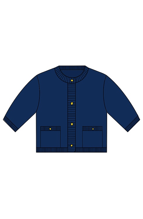 Жакет жен. 370229.15303.9600N Темно-синий