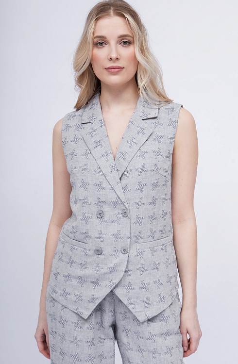 Жилет жен. 388118.11312.8096X Голубой меланж