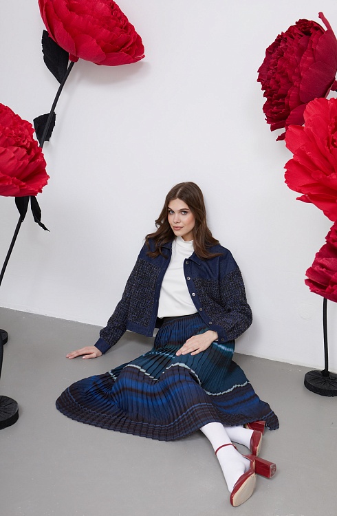 Юбка жен. 350111.39312.9401S Т.синий