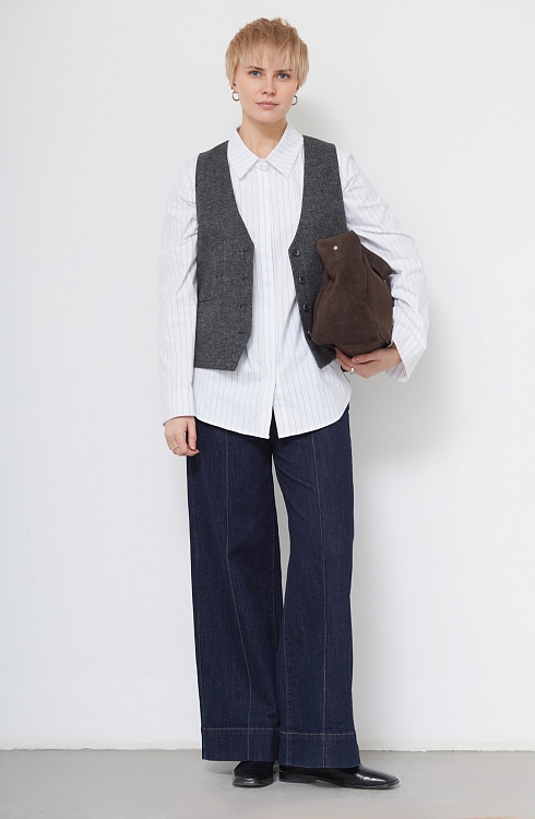 Жилет жен. 388239А.11312.8201M Серый меланж