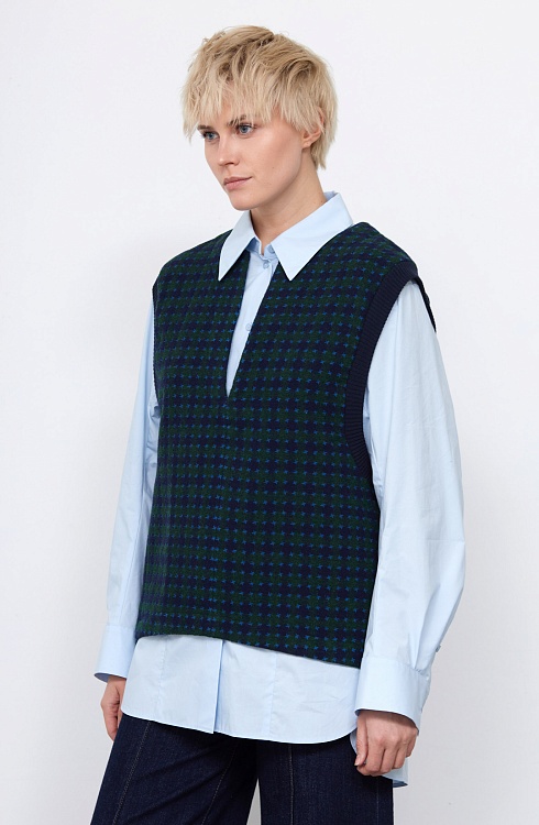 Жилет жен. 380020УД.03312.8829P зеленый/синий