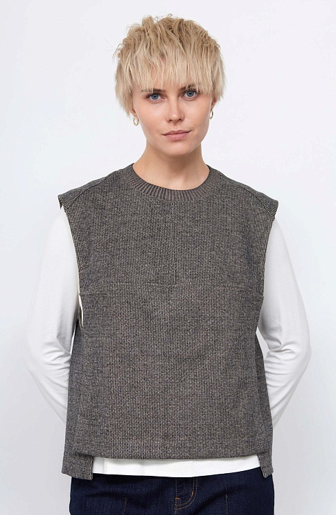Жилет жен. 380025.03313.8203Y Серый меланж