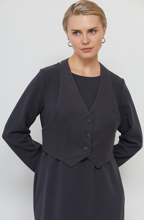 Жилет жен. 388391.11312.7600N Тёмно-серый