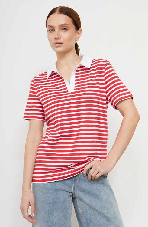 Джемпер жен. 311009К.6_313.0245S Бело-красный