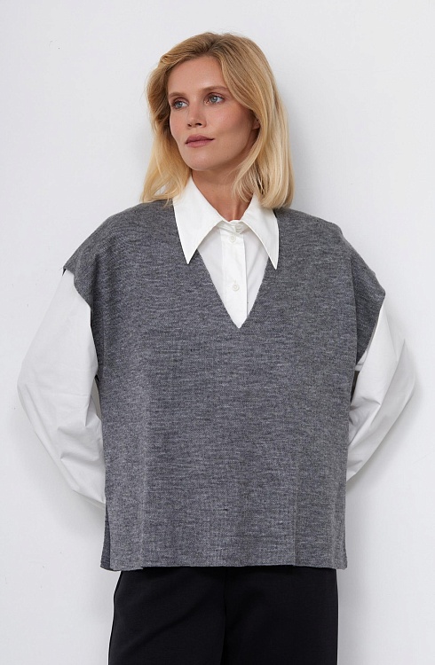 Жилет жен. 380045К.33303.7600M Серый