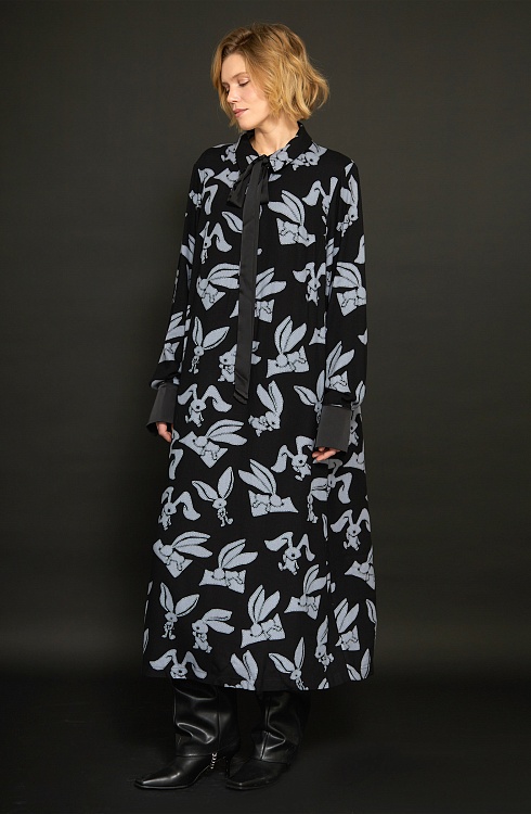 Платье жен. 360329.03312.8278А Черный/серый