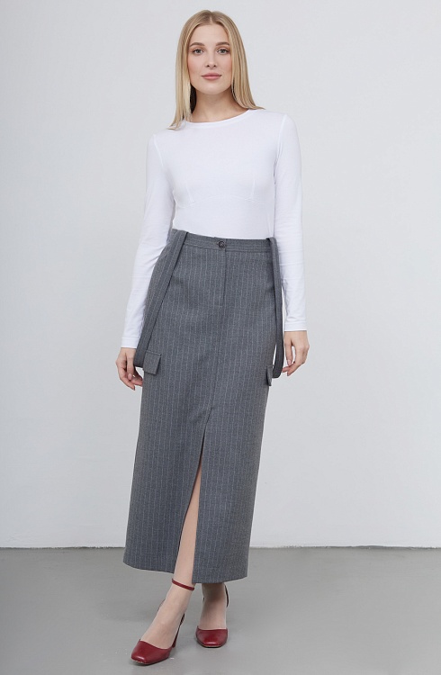 Юбка жен. 358173.11312.7602S Серый