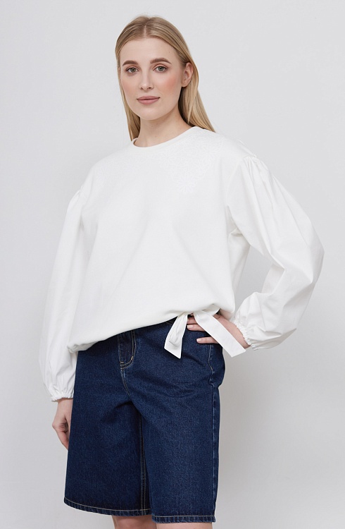 Джемпер жен. 311054РБ.03313.0707E молочный