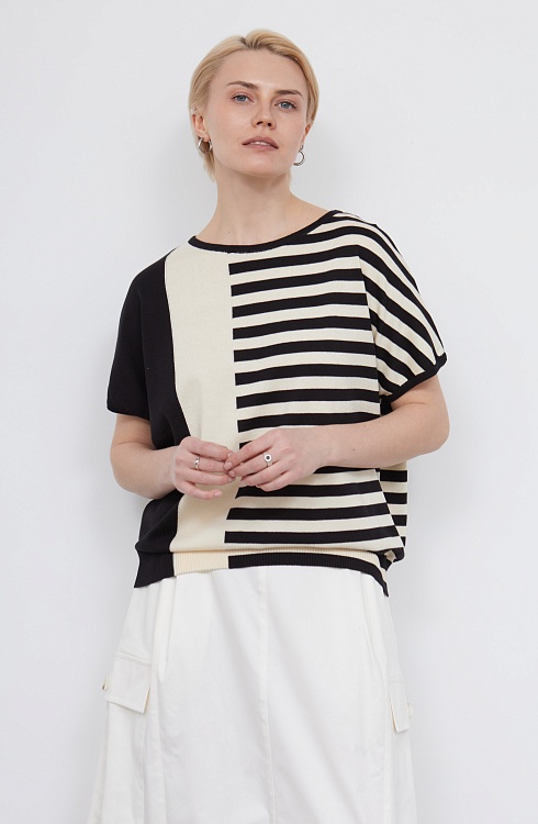 Джемпер жен. 310556.33303.0782S Чёрно-белый