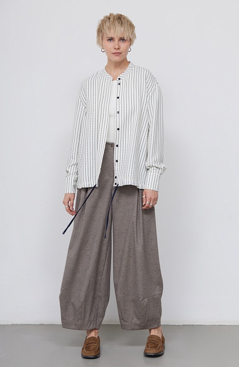 Блузка жен. 310860Т.03312.0799S Бело-синий Уценка