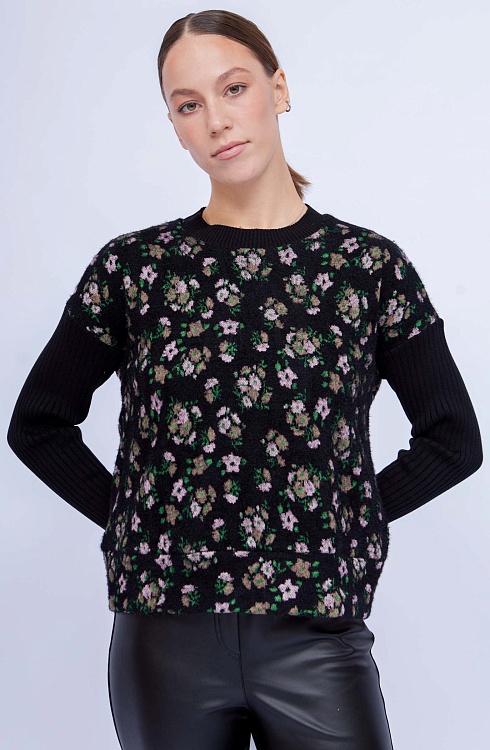 Джемпер жен. 311045.03313.8266F Чёрно-розовый