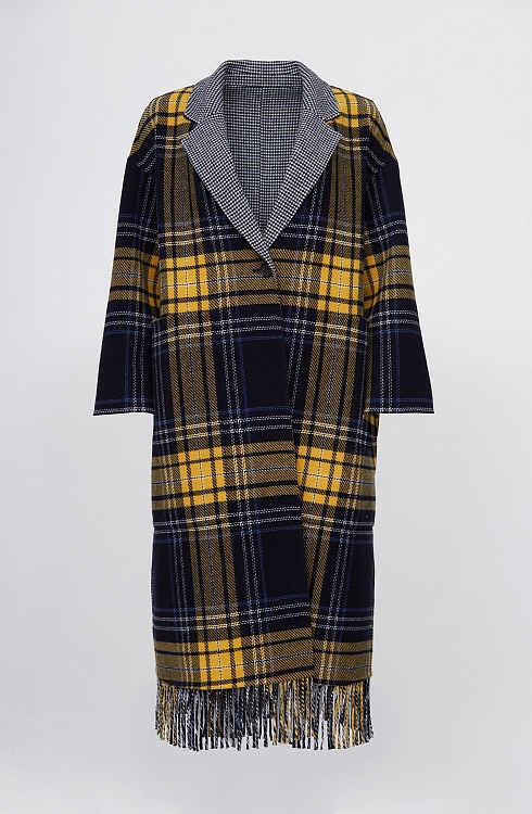 Пальто жен. 537109.43208.9601P Мультиколор