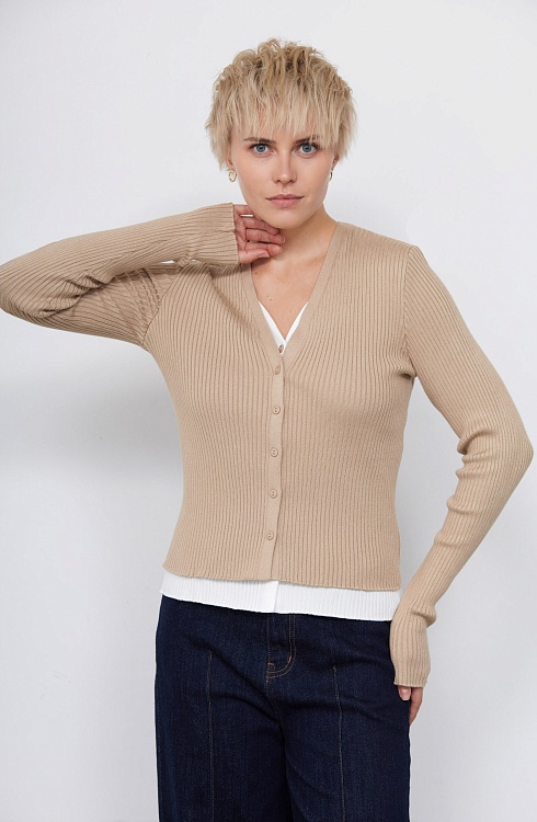 Жакет жен. 370237.33303.0302S Бежево- молочный