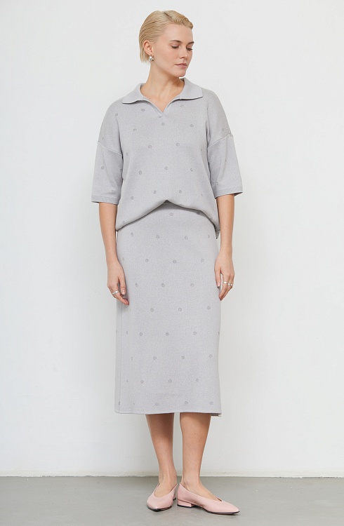 Юбка жен. 350134.33303.8000D Светло-серый