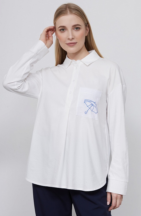 Блузка жен. 310996кн.03313.0700Е Молочный