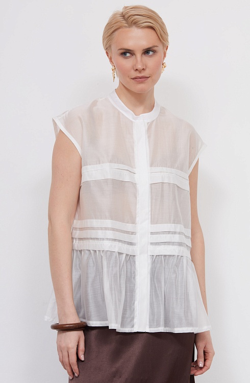 Блузка жен. 311154.03312.0700N Молочный