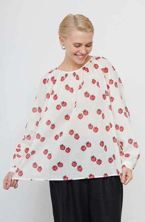 Блуза жен. 311134Р.03312.0701V Молочный